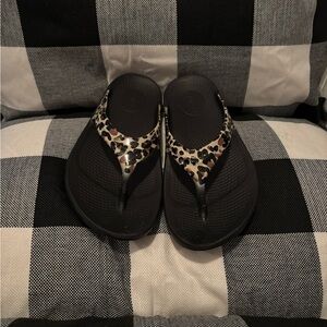 Oofos Oolala Sandals - Leopard
